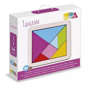 Jogo Educativo Pedagógico Tangram Quebra-cabeça Babebi 6059