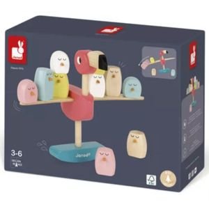 Jogo Flamingo Equilibrista Com 11 Peças Janod