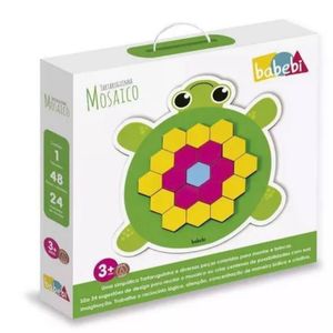 Jogo Educativo Pedagógico Tartaruguinha Mosaico Babebi 6058