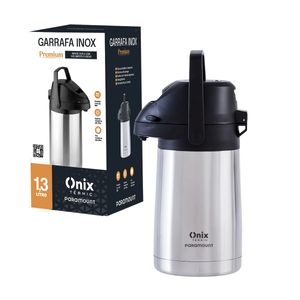 Garrafa Térmica Inox Premium 1,3 Litros Parede Dupla Chimarrão Alavanca Paramount