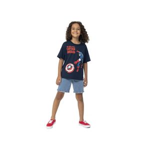 Camiseta Infantil Menino Verão Super Heróis Malwee