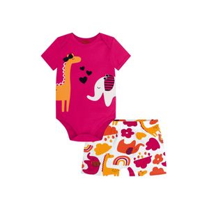 Conjunto Bebê Menina Verão Confortável Estilosa Kyly