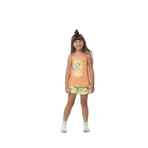 Pijama De Dormir Infantil Menina Confortável Verão Malwee