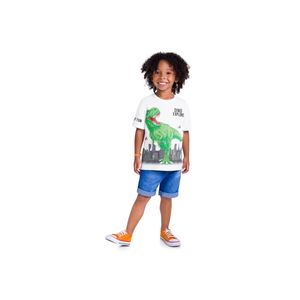 Camiseta Infantil Menino Confortável Verão Kyly