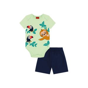 Conjunto Bebê Menino Verão Confortável Estiloso Kyly