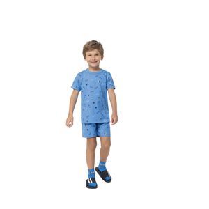 Pijama De Dormir Infantil Menino Verão Estiloso Malwee