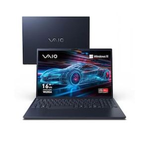Notebook VAIO FE16 AMD Ryzen 5-5625U Windows 11, 16GB 512GB SSD Wi-Fi 6 Tela 16`` IPS WUXGA Antirreflexo - Cinza Expansível até 64G
