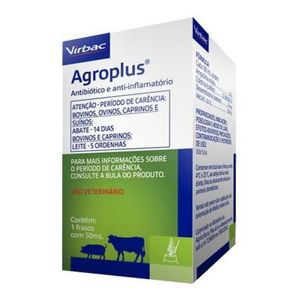 Agroplus 50ml Antibiótico E Anti-inflamtório Virbac