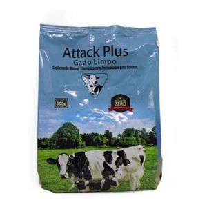 Suplemento Atack Plus 10 Pacote C/500g Gado Limpo Carrapato