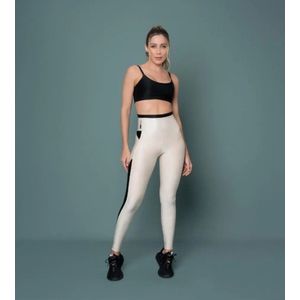 Top Reversivel Rosa Tatuada Starshine Preto/Bege