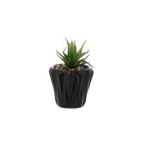 Vaso de Cerâmica Ninfeia Preto 6 cm