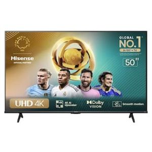 Smart TV 50 Hisense 50A6N DLED 4K UHD HDR10+ Dolby Vision Controle por Voz Alexa AirPlay