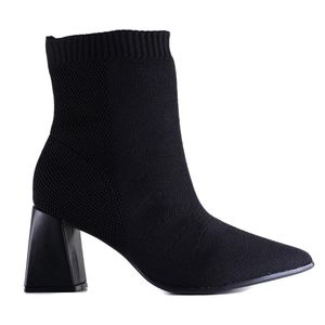 Bota Feminina Zariff Malha Knit T4338-303 Preto