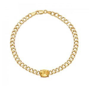 Pulseira em Ouro 10k com Citrino