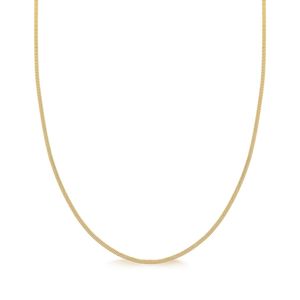 Colar de Ouro 18k malha laminada 45 cm