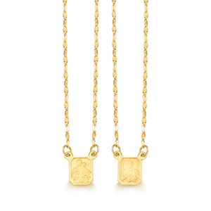 Escapulário de Ouro 18k 45 cm