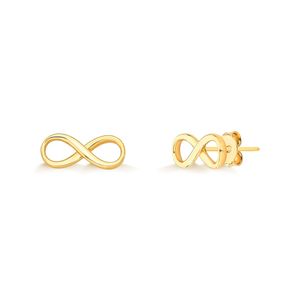 Brinco pequeno Infinito em Ouro 18k