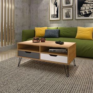 Mesa de Centro 100cm com 2 Gavetas Multimóveis CR45144