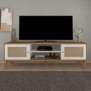 Rack TV 75" Retrô com 2 Portas Multimóveis CR45166