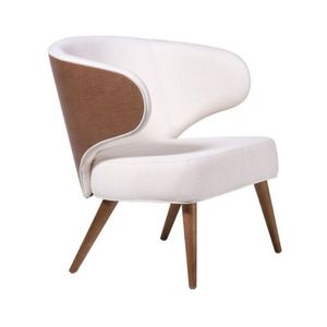 Poltrona Decorativa com Pés de Madeira Multimóveis CR7005