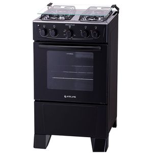 Fogão Atlas 4 Bocas Mônaco Plus com Mesa de Inox Bivolt  Preto