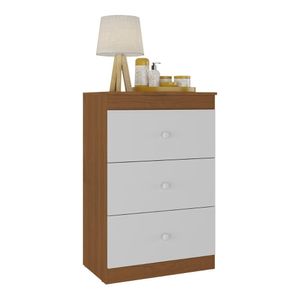 Cômoda Infantil com 3 Gavetas Doce de Leite Multimóveis MP2676