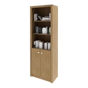 Armário Escritório com 2 Portas Multimóveis CR25020 Amendoa