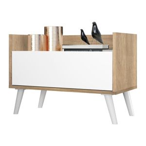 Mesa de Cabeceira 80cm Retrô Multimóveis V4000