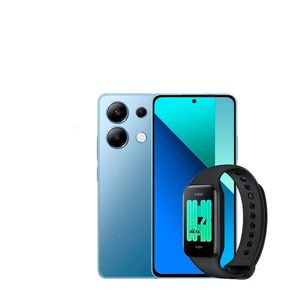 Smartphone Xiaomi Redmi Note 13 Azul, 256GB, Tela 6.7, 8GB RAM, Câmera Tripla Traseira, Android 13 e Processador Octa-Core com Pulseira Inteligente