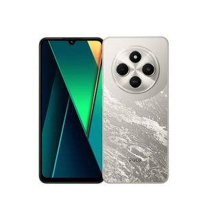 "Smartphone Xiaomi Redmi Poco C75 4G Dourado, 256GB, Tela 6,88"", Câmera Traseira Dupla, Android 14 e Processador Media Tek Helio G81-Ultra"