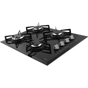 Cooktop a Gás Philco 4 Bocas Chef Bisote 4 Bivolt  Preto