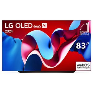 "Smart TV 83"" LG OLED 4K Ultra HD 83C4PSA com Processador AI alpha9 Ger7, webOS 24, 120Hz, Nvidia G-Sync, Dolby Vision e Atmos"