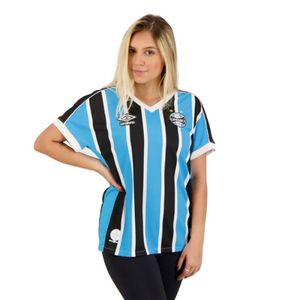 Camisa Fem. Umbro Gremio Oficial 1 2023 Azul/Pto/Bco 312