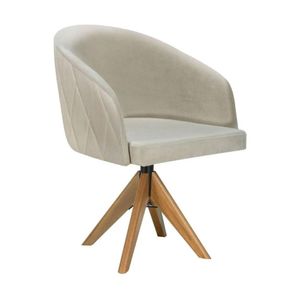 Poltrona Decorativa Estofada e Giratória Multimóveis CR7007