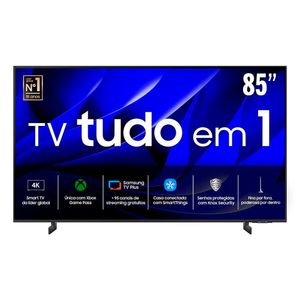Smart TV 85 4K Samsung Crystal UHD 85DU8000, Gamig Hub, AI Energy Mode, Alexa built in, Wi-Fi, Bluetooth, USB e HDMI