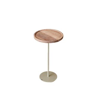 Mesa de Apoio Lateral Cedro e Taupe - LINEE