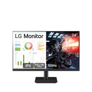 Monitor Gamer 24 LG 24MS500-B com Tela IPS, Full HD, 100Hz, HDMI e Dynamic Action Sync - Preto