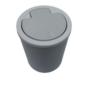 Lixeira com Tampa Click 5 Litros 2446970 Cinza - Quanhe