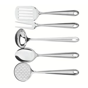 Jogo de Utensílios Tramontina Utility em Inox com Suporte 5 Peças