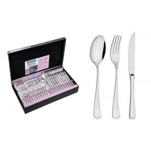 Faqueiro Tramontina Mônaco em Inox com Facas para Churrasco Forjadas 72 Peças