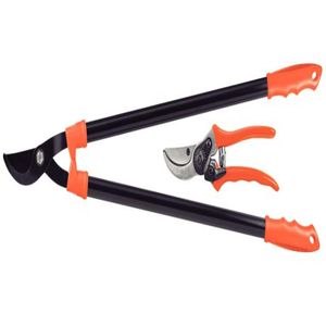 Conjunto Tesoura de Poda e Tesourão de Poda Tramontina Cabo Metálico 2 Peças