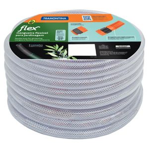 Mangueira Flex Tramontina em PVC Transparente 3 Camadas 20m com Engate Rosqueado e Esguicho