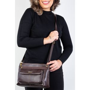 Bolsa tiracolo de couro liso Celine