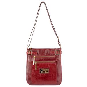 Bolsa Transversal de couro croco Chloe