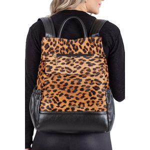 Mochila antifurto de couro estampado Suelen