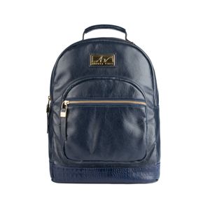 Mochila de couro liso Milla