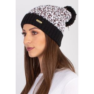 Gorro feminino de tricô inverno com pompom 60020