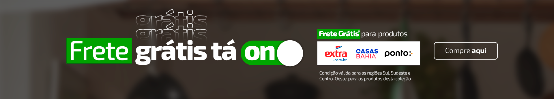 Frete grátis VIA